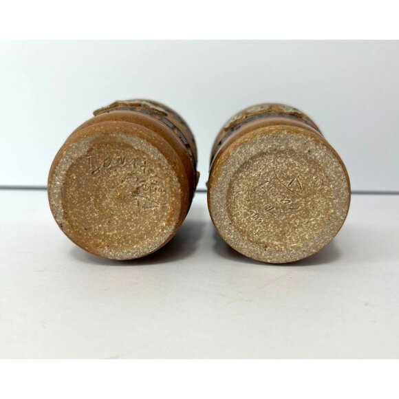 Set of 2 Ed Schrock Down to Earth Juice Glasses Clay Stoneware Pottery - Picture 7 of 8